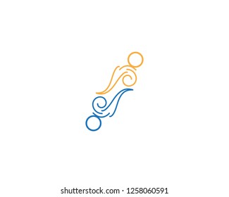 Human character logo template
