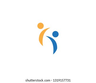 Human character logo template