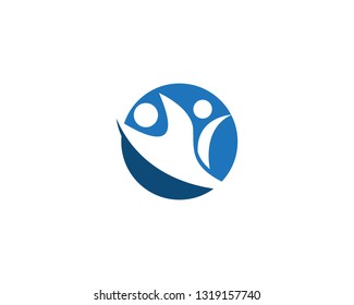 Human character logo template