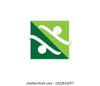 Human character logo template
