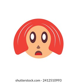 human character logo with various expressions, simple modern concept