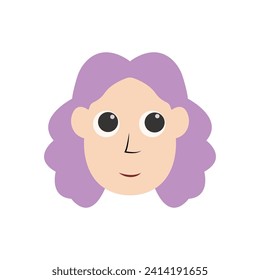 human character logo with various expressions, simple modern concept