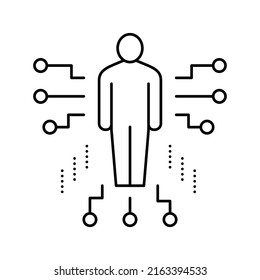 human characteristics line icon vector. human characteristics sign. isolated contour symbol black illustration