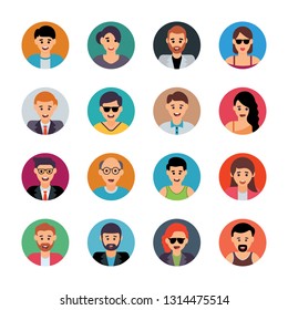 Human Characters Flat Vectors Set Human Characters Flat Vectors Set