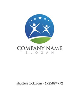 Human characters, logo sign illustration vector design