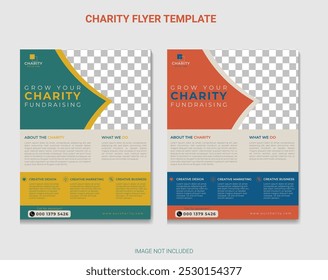Human Charity Flyer Design Template
