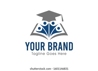 human child parenting education logo concept