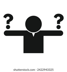 Human choice icon simple vector. Report grid business. Brain reveal