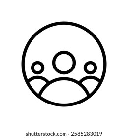 Human community logo design icon vector template