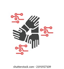 Human Computer Interaction Icons  Symbol Vector Elements For Infographic Web