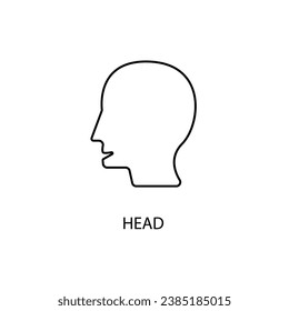Human concept line icon. Simple element illustration.Human concept outline symbol design.