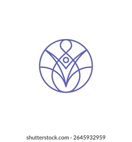 Human Connection Balance Wellness Loop Logo