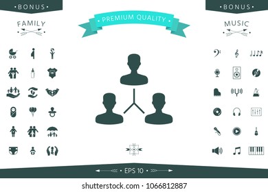 Human connection symbol