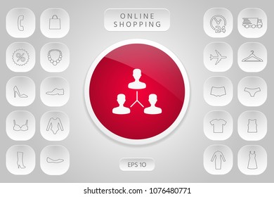 Human connection symbol