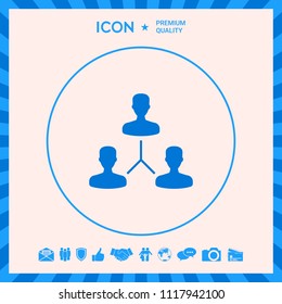 Human connection symbol
