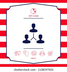 Human connection symbol