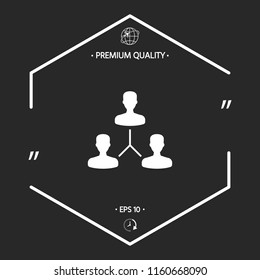 Human connection symbol