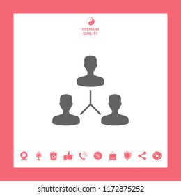 Human connection symbol