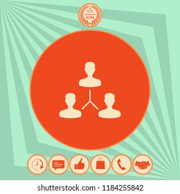 Human connection symbol