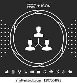 Human connection symbol