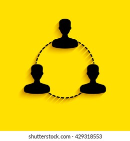 Human connection symbol.