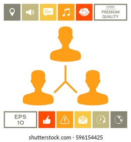 Human connection symbol