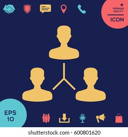 Human connection symbol