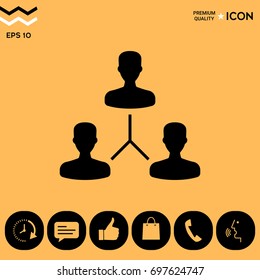 Human connection symbol
