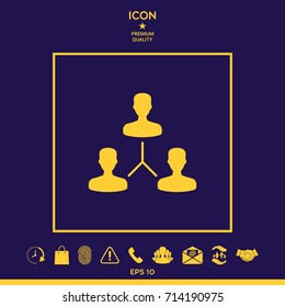 Human connection symbol