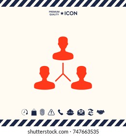 Human connection symbol