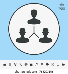 Human connection symbol