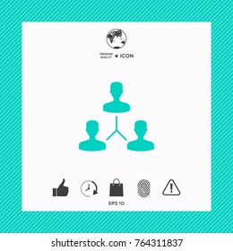 Human connection symbol