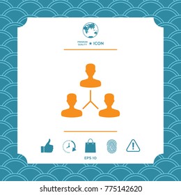 Human connection symbol
