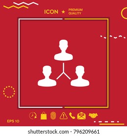 Human connection symbol
