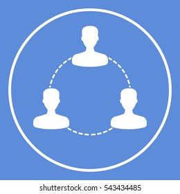Human connection symbol, icon
