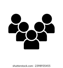 icono de contacto humano en negro