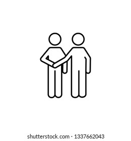 human, contract, insurance icon. Element of insurance icon. Thin line icon for website design and development, app development. Premium icon