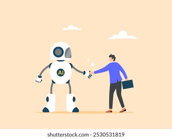 Humanos cooperam com máquinas ou robôs