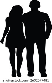human couple nice vector design
