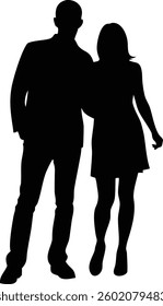 human couple nice vector design