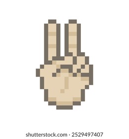 human cute hand pixel art
