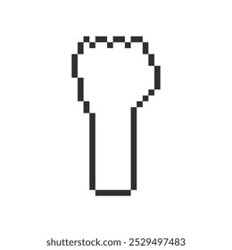human cute hand pixel art