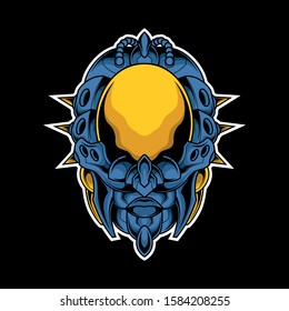 human cyber head vector for commercial use