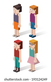 Human design over white background, vector illustration