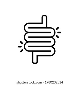 ilustración vectorial de icono de diarrea humana