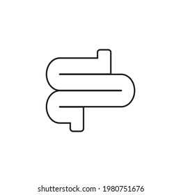 ilustración vectorial de icono de diarrea humana