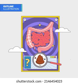 Ilustración del esquema del sistema digestivo humano