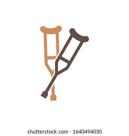 Human disability related icon on background for graphic and web design. Creative illustration concept symbol for web or mobile app.