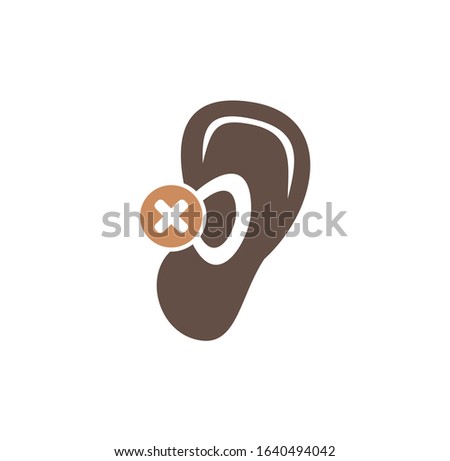Human disability related icon on background for graphic and web design. Creative illustration concept symbol for web or mobile app.