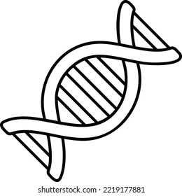 Human DNA Concept, Gene vector outline icon Design, Organ System Symbol, Human Anatomy Sign, Human Body Part Stock illustration